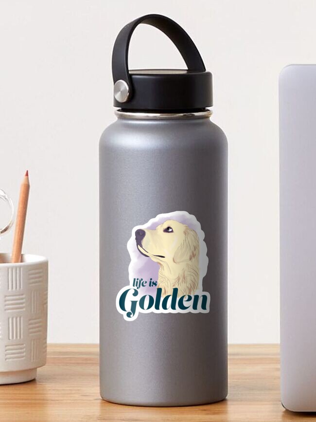 Thumbnail 1 von 3, Sticker, Das Leben ist golden designt und verkauft von beckisturgeon.