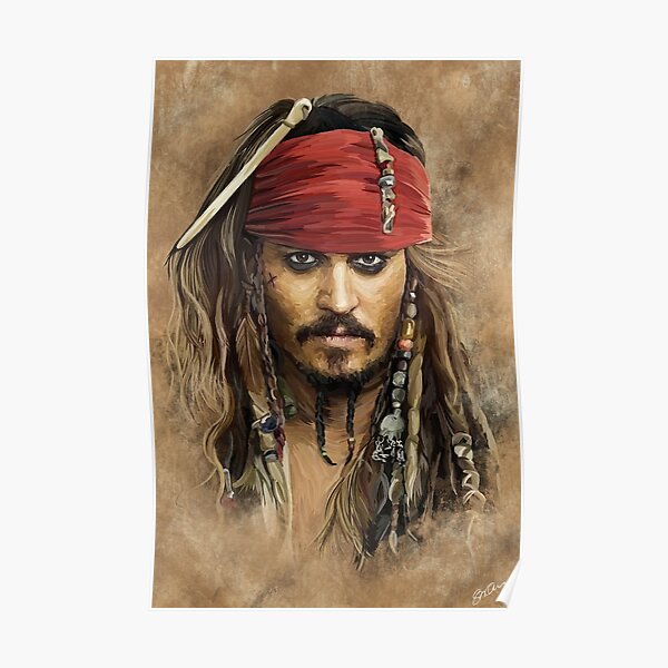 Jack Sparrow | Johnny Depp by Sam Ohana Poster