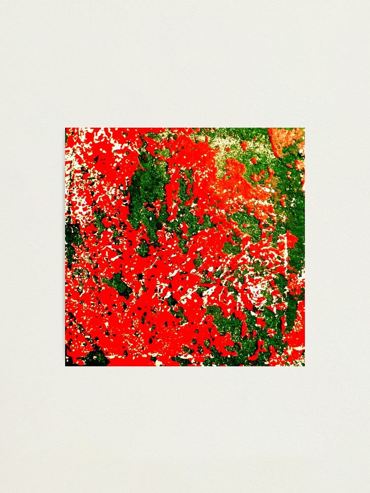 Alternate view of Abstract Pattern of Aged Paint Photographic Print