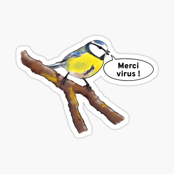 Thank you virus! - Tit - FR Sticker
