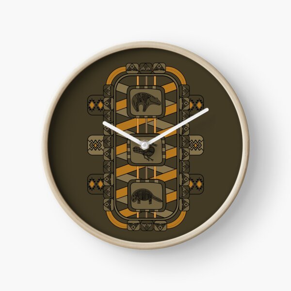 Animal Glyphs Clock