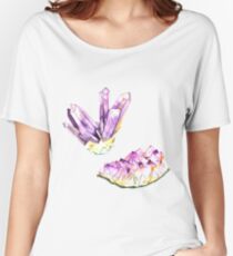 Amethyst Crystal and Geode Women's Relaxed Fit T-Shirt