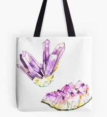 Amethyst Crystal and Geode Tote Bag