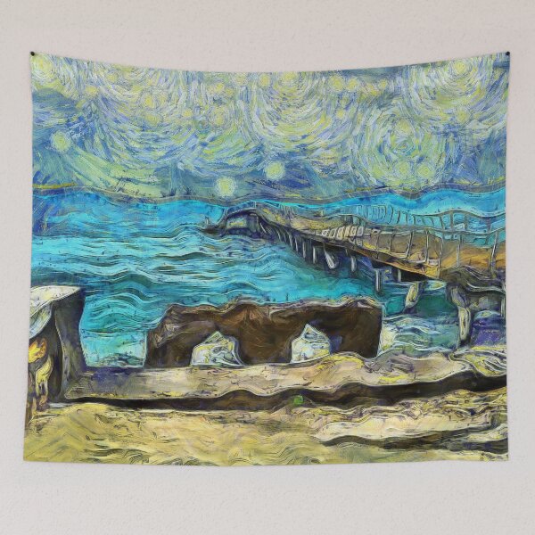 Item preview, Ocean Pier on Grand Turk Turks and Caicos KPA designed and sold by karynpeters.