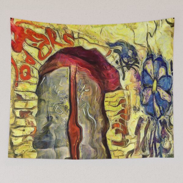 Item preview, Athens Greece Doorway Graffiti KPA designed and sold by karynpeters.