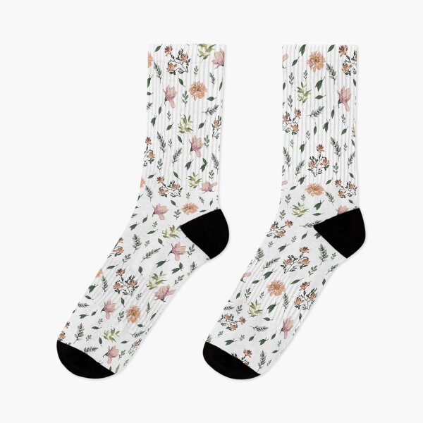 Item preview, Botanical Colorful Countryside Flowers Pattern designed and sold by dmr studio.