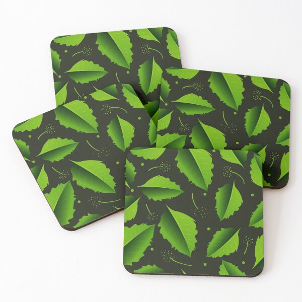 Item preview, Green Floral leaves pattern designed and sold by Illutino.
