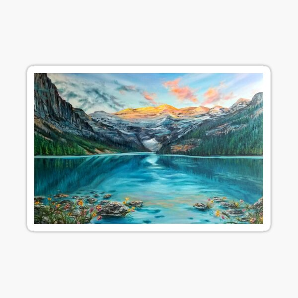 Lake Louise Reflections Sticker