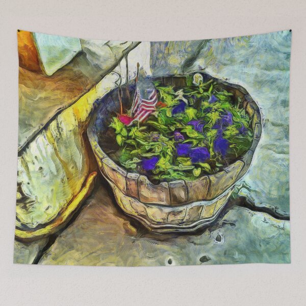 Artikelvorschau, Flower Pot in Rural Nevada USA KPA entworfen und verkauft von karynpeters.