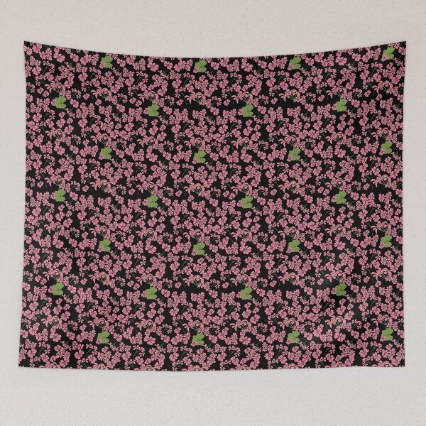 Item preview, Pink Geranium on Black designed and sold by elainemarie.