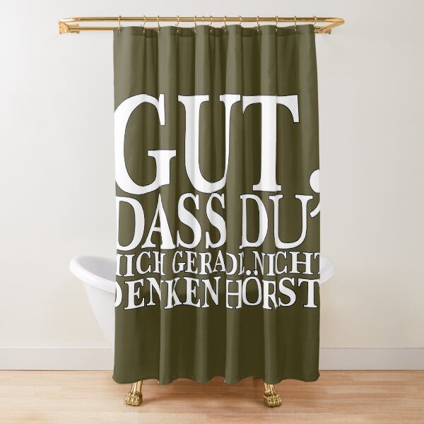 Good thing you don't hear me thinking right now! Dark Shower Curtain