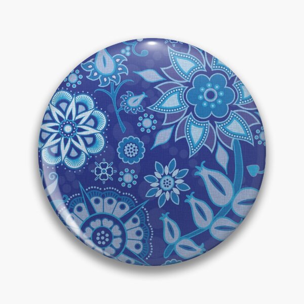 Item preview, Indigo Floral on Indigo designed and sold by Kathleen Dupree.