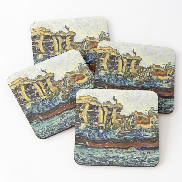 Item preview, Boat and Water in Old Dubai UAE KPA designed and sold by karynpeters.