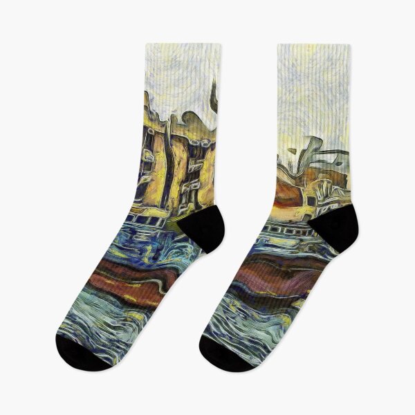 Item preview, Boat and Water in Old Dubai UAE KPA designed and sold by karynpeters.