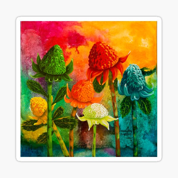 Item preview, Waratah Rainbow designed and sold by lindahineart.