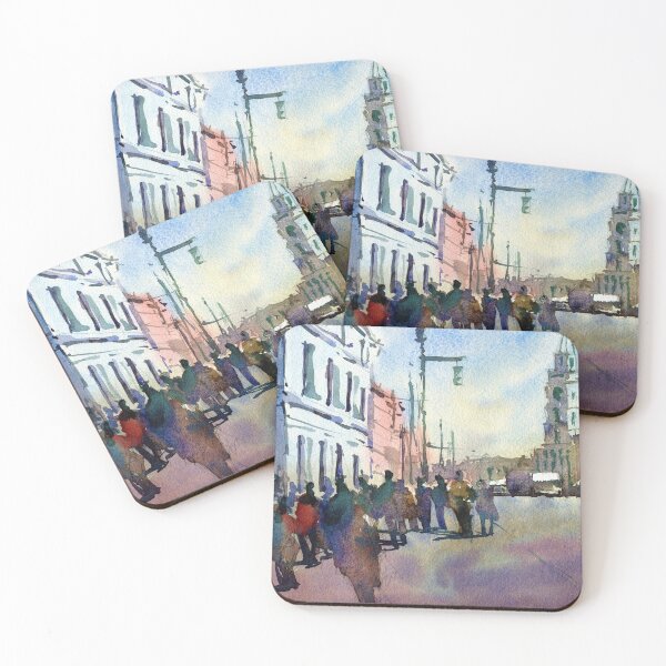 Item preview, St Petersburg watercolour painting impressionist style 2 designed and sold by darrenyeoart.