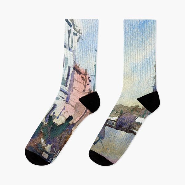 Item preview, St Petersburg watercolour painting impressionist style 2 designed and sold by darrenyeoart.
