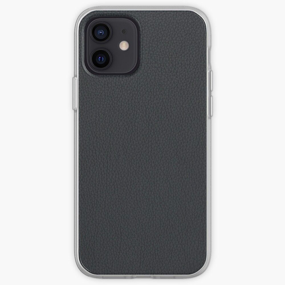Black leather texture iPhone Case & Cover