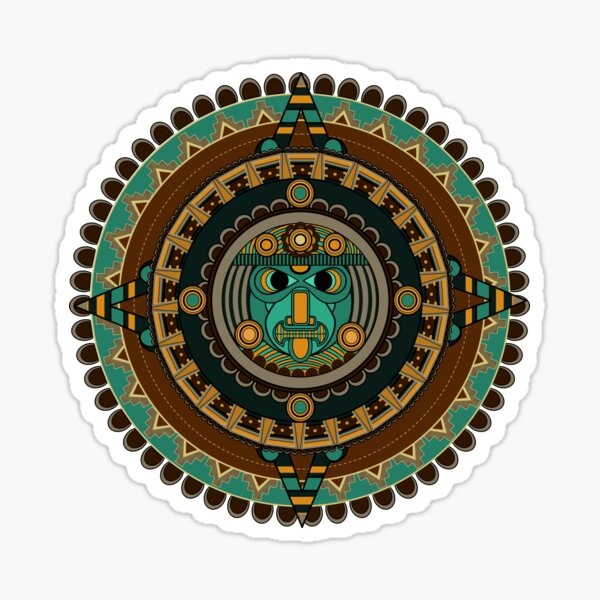 Aztec Calendar Sticker