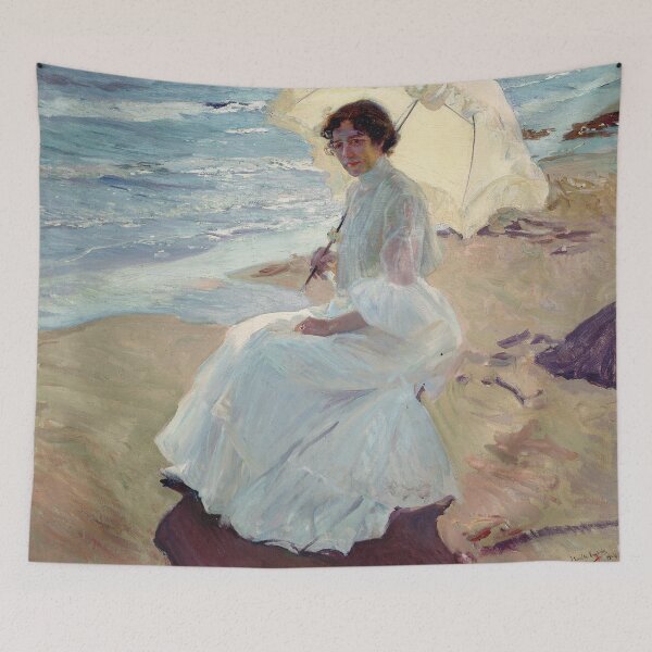 Item preview, Joaquín Sorolla - Clotilde on the Beach designed and sold by Impressionist Masters.