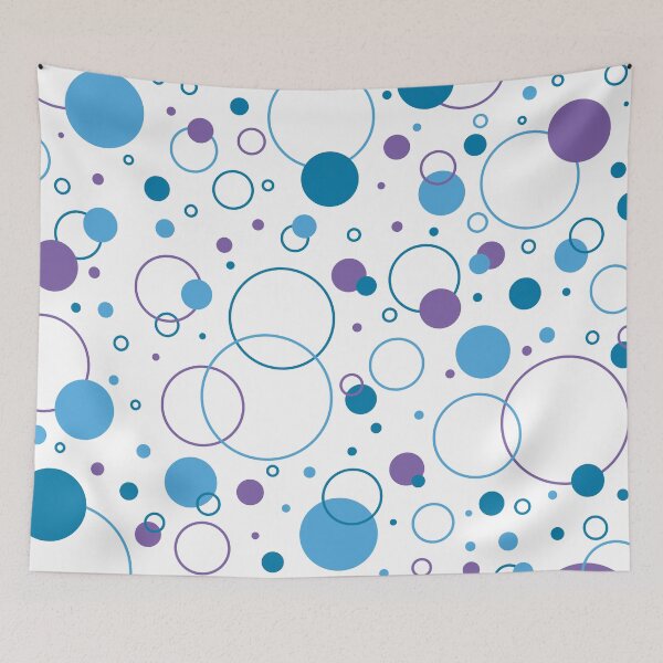 Item preview, Cute Water Bubbles Summer Pattern Mask Dress Decor designed and sold by Yasmeen Refai.