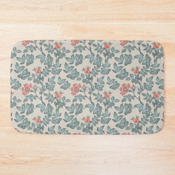 Item preview, Pattern of a wild rose bush with flowers and berries. designed and sold by NLobes.