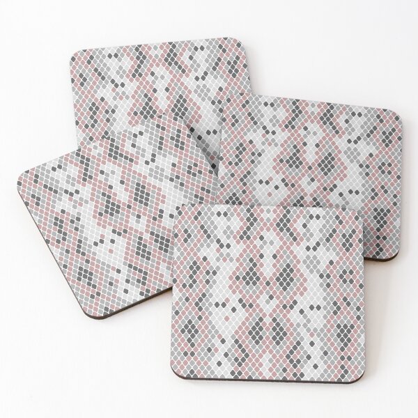 Item preview, Pink and Grey Snakeskin Inspired Animal Print designed and sold by cgroenewald.