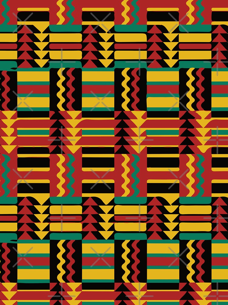 Kente Cloth Pattern African Tribal Print Postcard