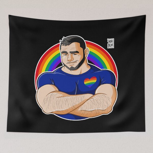Item preview, HIRO LIKES CROSSING ARMS - GAY PRIDE designed and sold by bobobear.