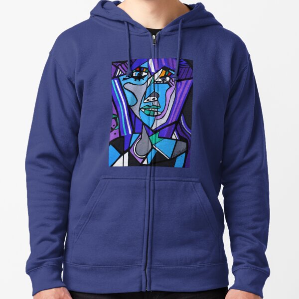ART DECO PICASSO BY NORA Zipped Hoodie