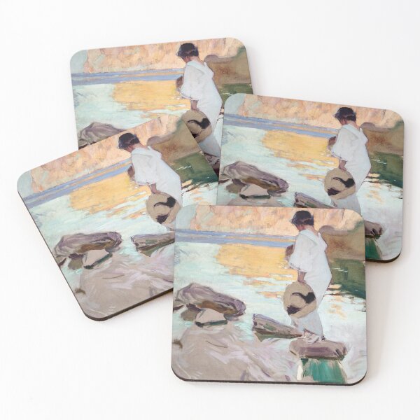 Item preview, Joaquín Sorolla - Elena at Cala de San Vicente designed and sold by Impressionist Masters.