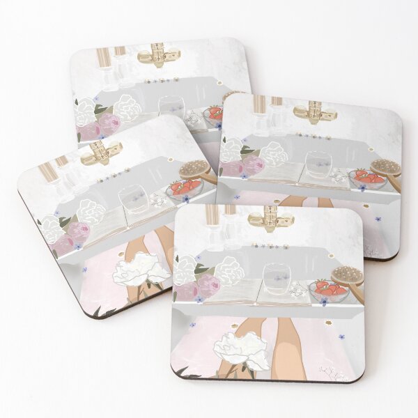 Item preview, Floral Pink Bath designed and sold by SarahBrigid.