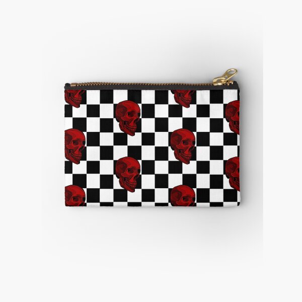 Item preview, Checkerboard Red Skull designed and sold by RiaBubble.