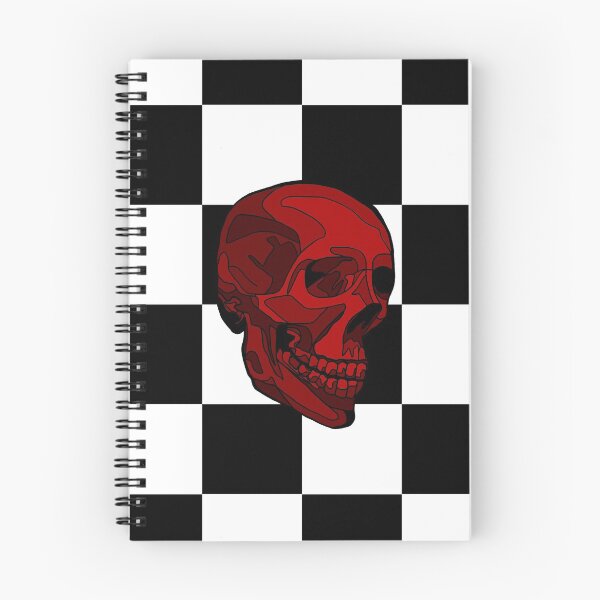 Item preview, Checkerboard Red Skull designed and sold by RiaBubble.