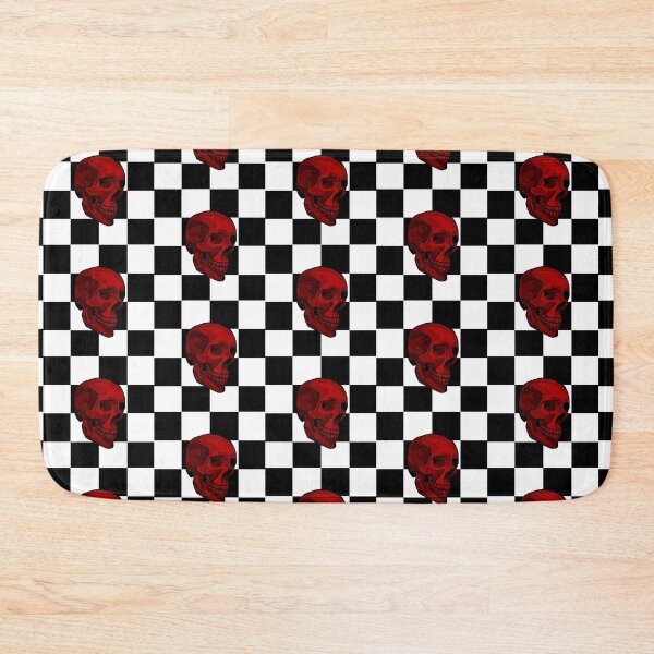 Item preview, Checkerboard Red Skull designed and sold by RiaBubble.