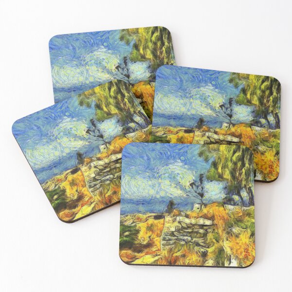 Item preview, Grassy Shore in Piraeus Greece KPA designed and sold by karynpeters.