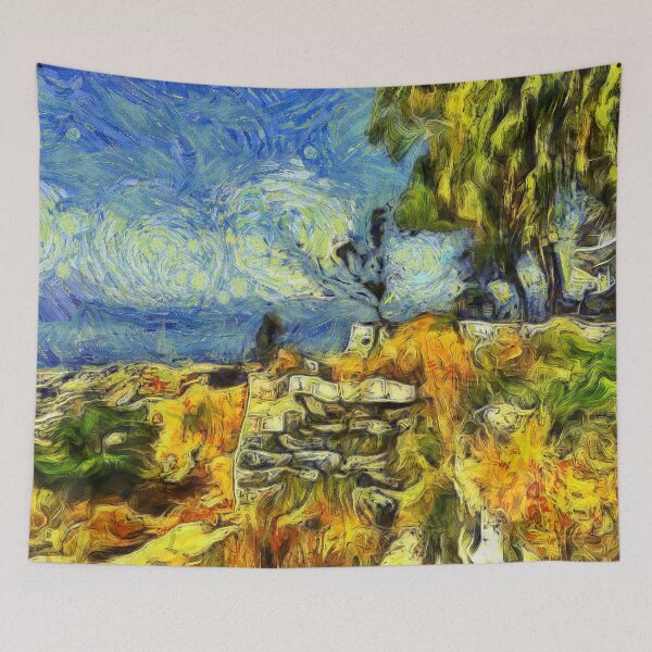 Item preview, Grassy Shore in Piraeus Greece KPA designed and sold by karynpeters.