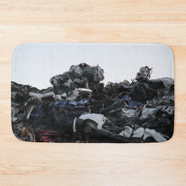 Item preview, Wrecking yard pile of old broken cars	 designed and sold by EstelleRossetti.
