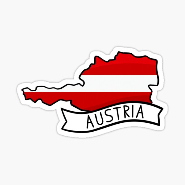 National Flagge im Vintage Design Österreich Flag of Austria