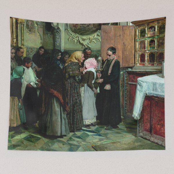 Item preview, Joaquín Sorolla - Kissing the Relic designed and sold by Impressionist Masters.
