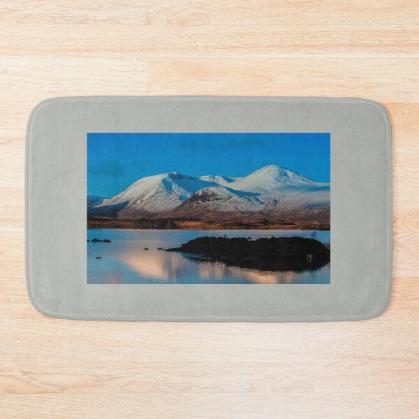 Item preview, Winter Landscape Black Mount Hills Lochan na h-achlaise Rannoch Moor Scotland designed and sold by Stravaigin.