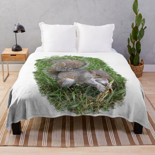 Item preview, Kenny G Squirrel  (White Background) designed and sold by Lanis Rossi.