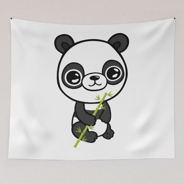 Item preview, Happy Panda with bamboo designed and sold by jakezbontar.