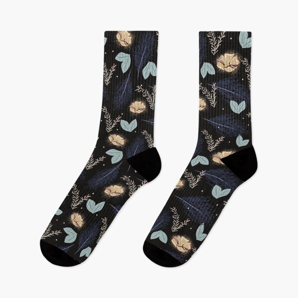 Item preview, Floral leaves flower branch pattern designed and sold by Illutino.