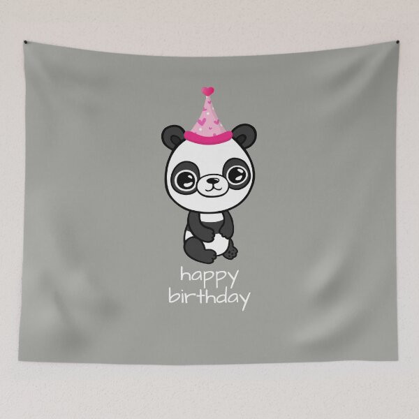 Item preview, Happy Birthday Cute Panda designed and sold by jakezbontar.
