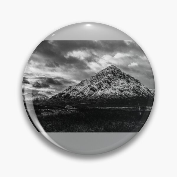 Item preview, Black and White Landscape Buachaille Etive Mhor Glencoe Scotland designed and sold by Stravaigin.