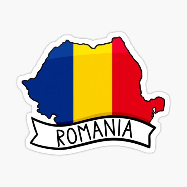 Artikel-Vorschau von Rumänien Flagge Kartenaufkleber, designt und verkauft von Drawingvild.