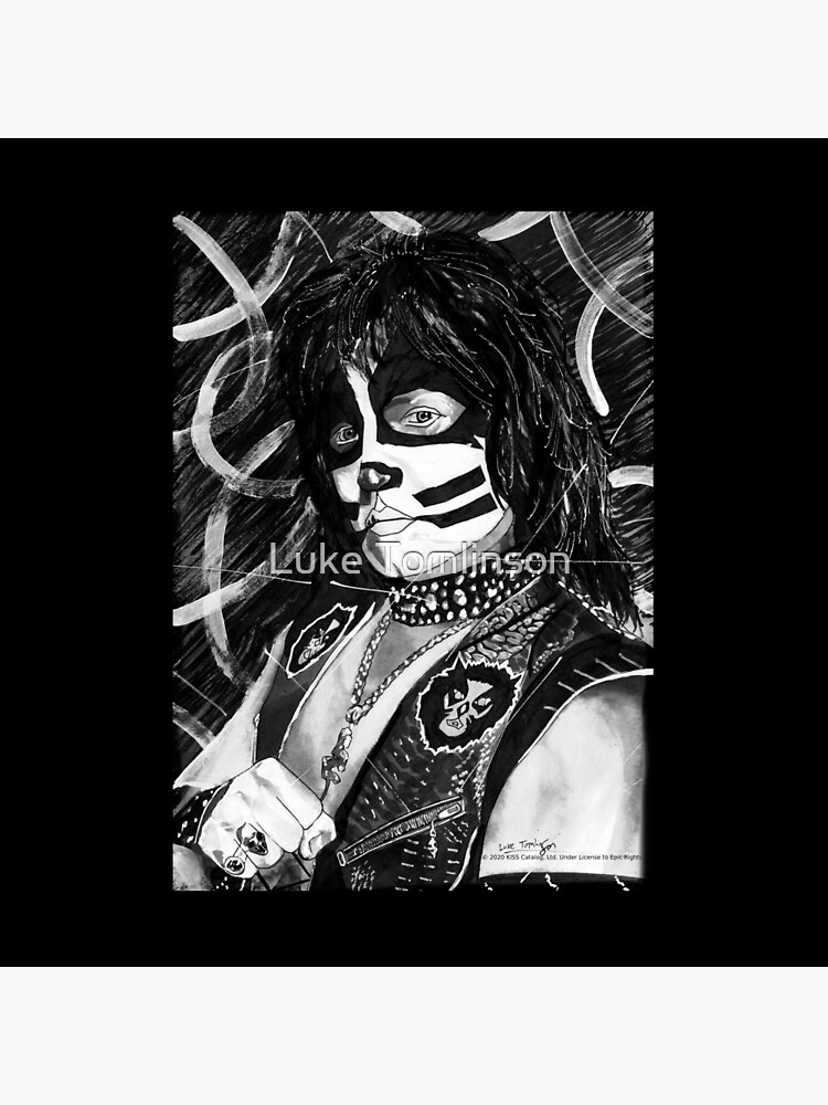 Catman - Ink Original (Black and White) by lucafon18