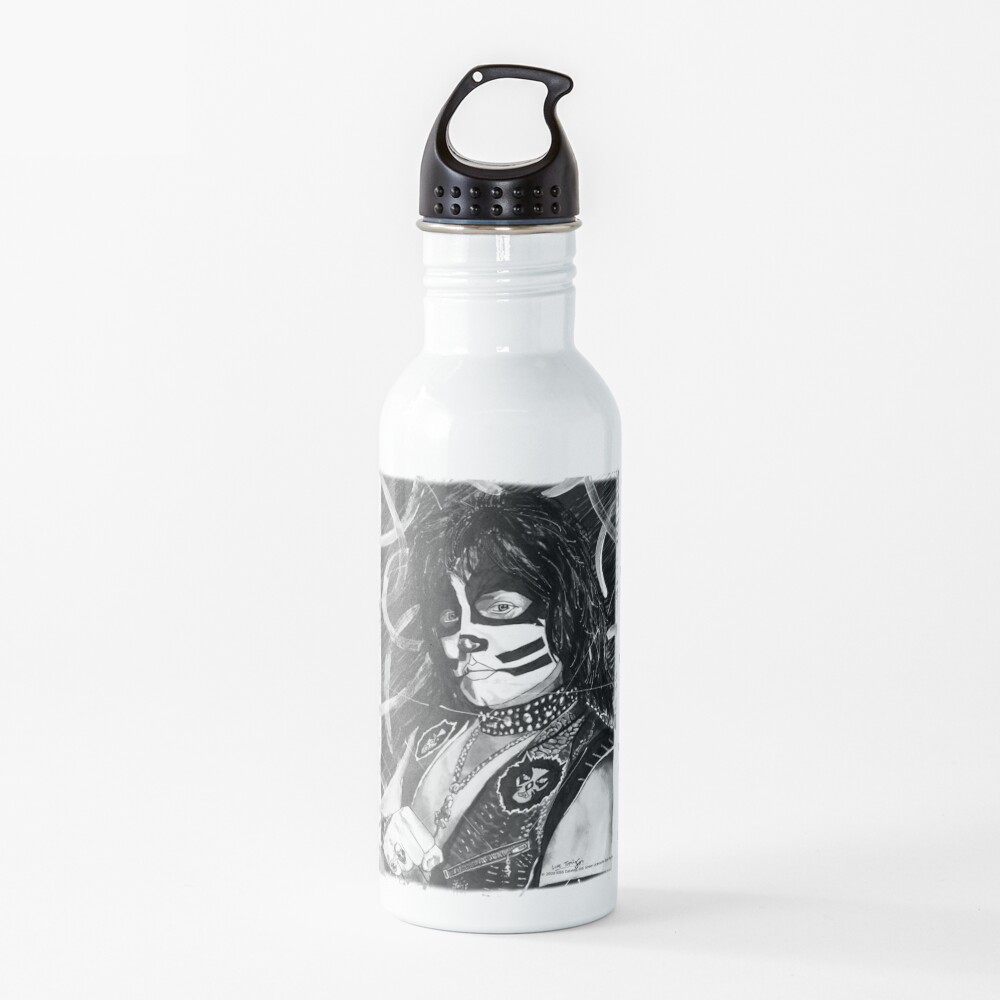 Catman - Ink Original (Black and White) Water Bottle