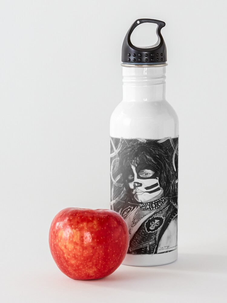 Alternate view of Catman - Ink Original (Black and White) Water Bottle